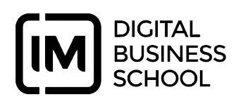 Logo escuela de marketing digital IM